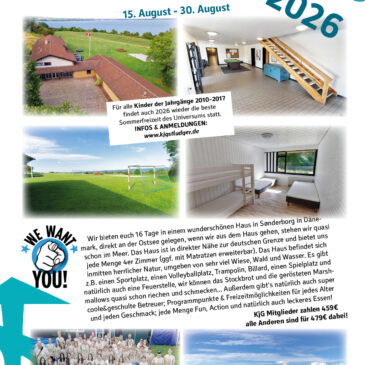 Sommerfreizeit 2026 nach Sønderborg